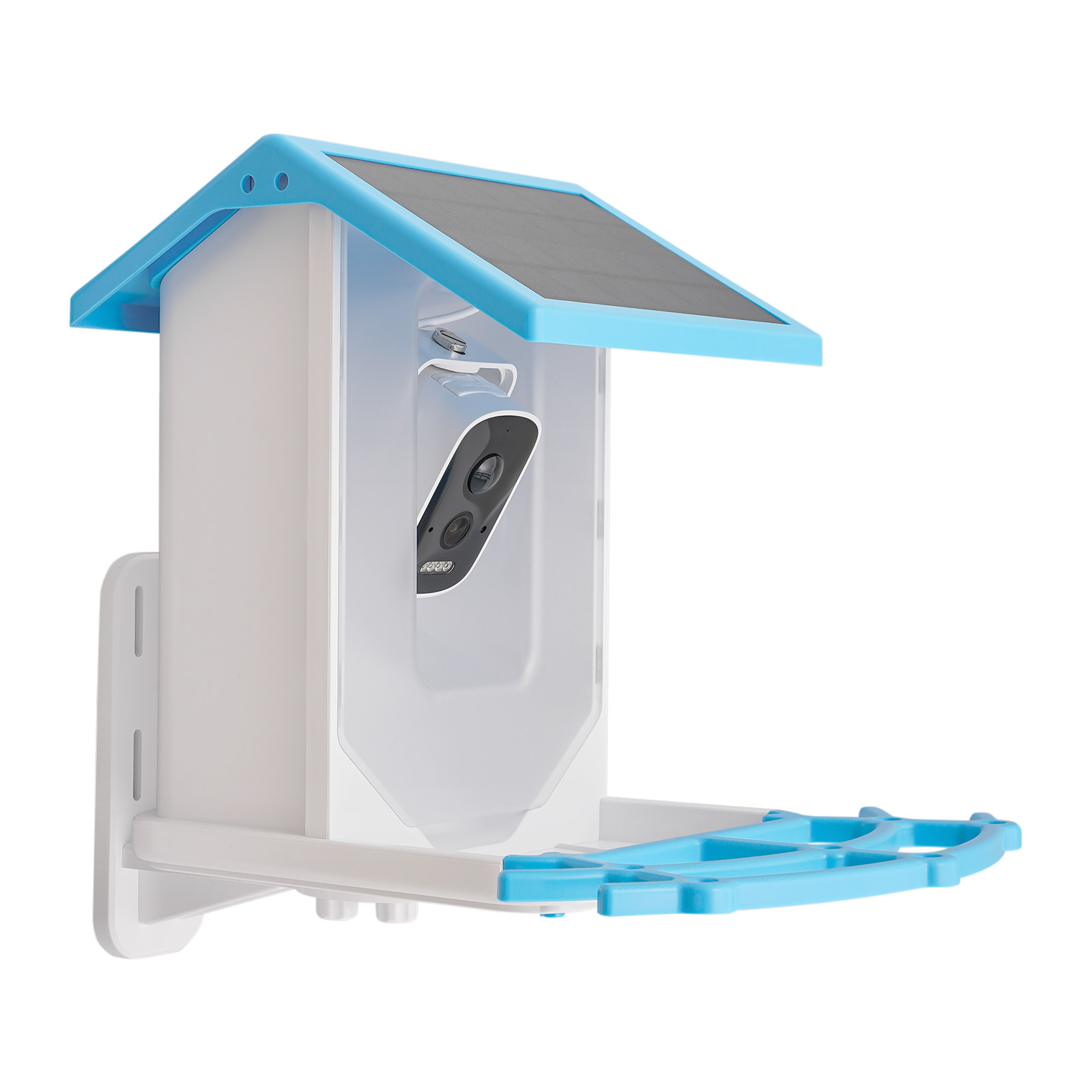 Smart Garden Ai - ソーラー充電式スマートバードフィーダー、2.5K 4MP HDカメラ搭載、AI自動鳥類認識、2.4GHz WiFiワイヤレスバードウォッチングカメラ、IP65防水仕様、庭園用