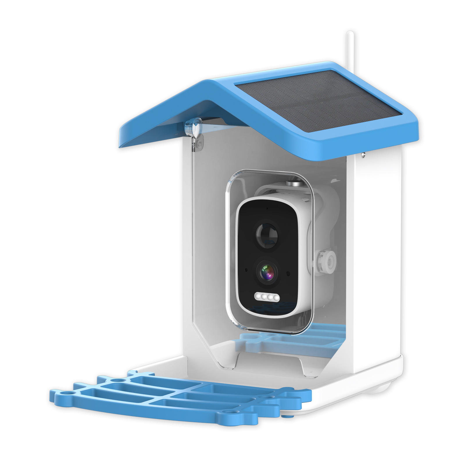 Smart Garden Ai - AI WiFi HD自動スマートバードフィーダーカメラ ソーラーパネル搭載 ガーデンバード用