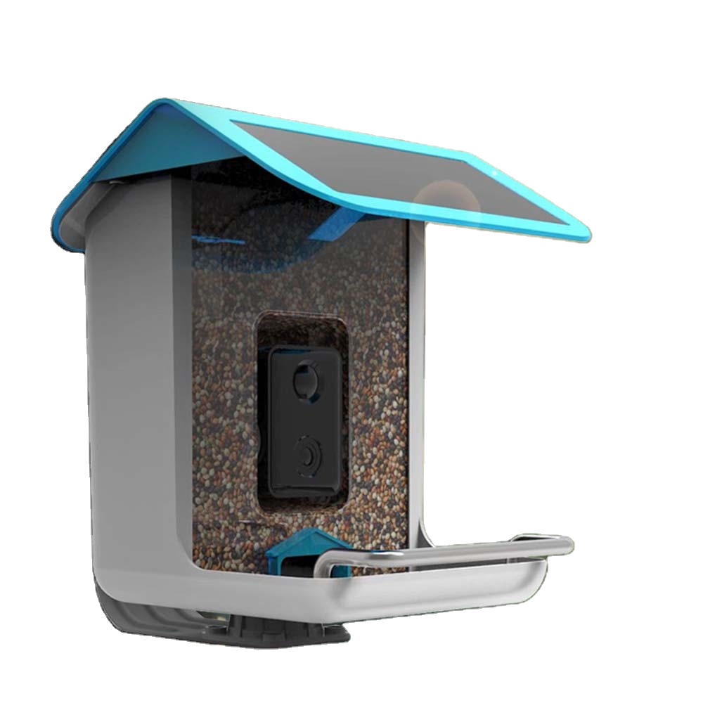 Smart Garden Ai - 野生動物用ワイヤレスAI搭載鳥種識別スマートバードフィーダー（屋外庭園用、パネル付き）