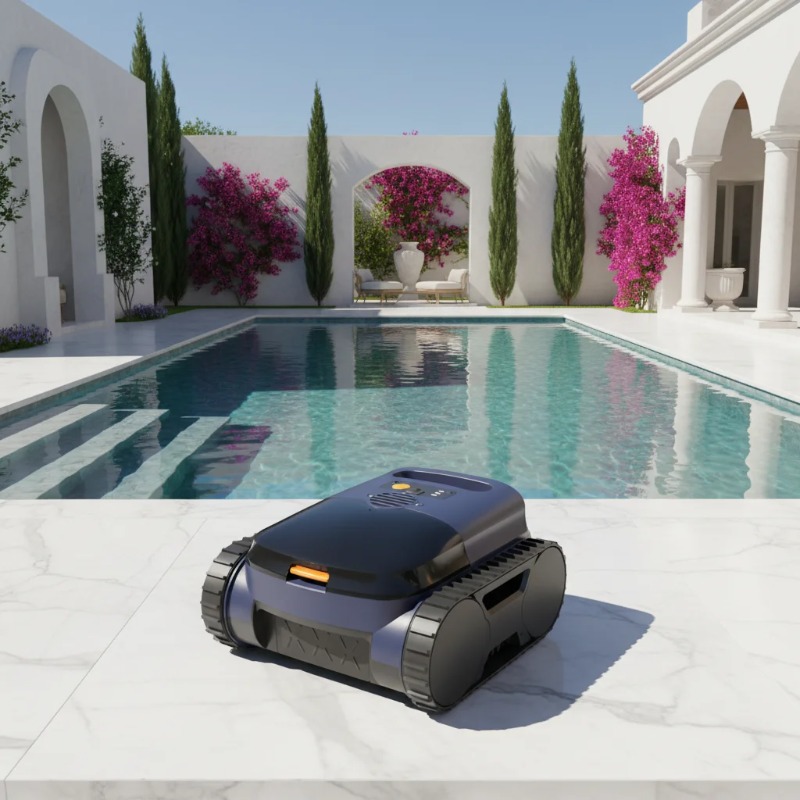 Smart Garden Ai - エアロコードレスロボットプールクリーナー、スマートAIナビゲーション搭載、自動壁面登攀、高品質で環境に優しいガーデン用掃除機
