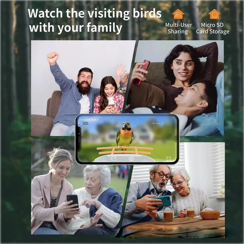 鳥の種類識別機能付きスマートAIバードフィーダー、庭の野生動 - Smart Garden Ai のレビューと価格