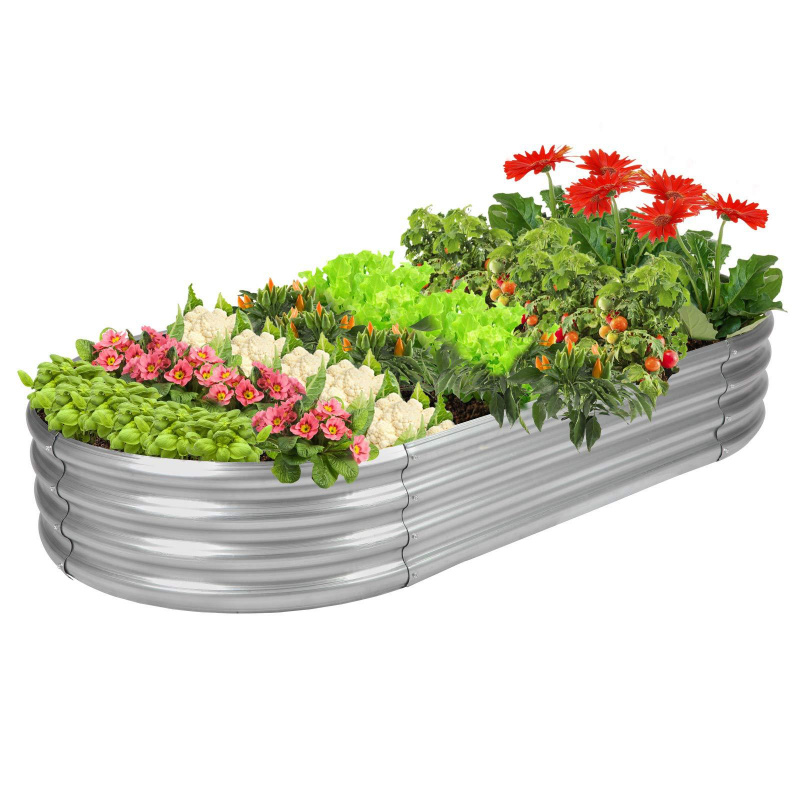 1個入り 楕円形の亜鉛メッキ鋼板製、様々なサイズの屋外ガーデ - Smart Garden Storage のレビューと価格