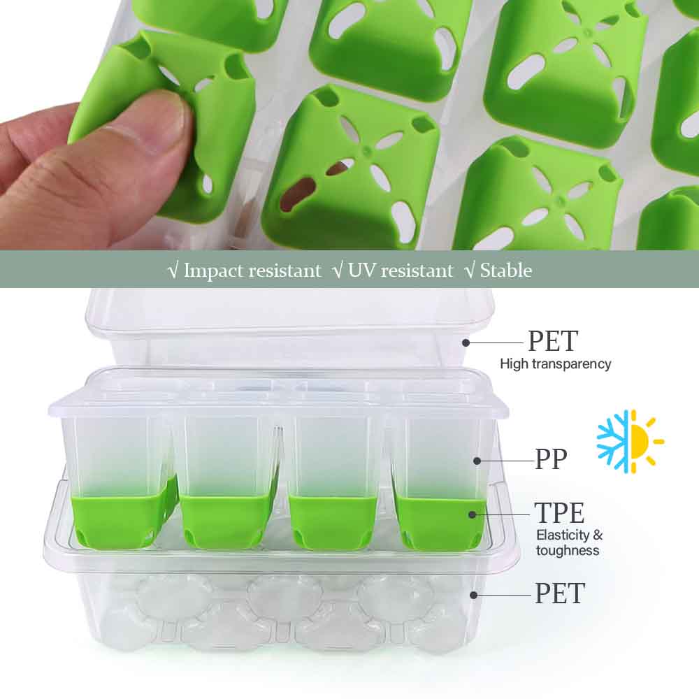 LED 成長ライト苗スタータートレイキット透明カバー付き屋内 - Smart Garden Storage のレビューと価格