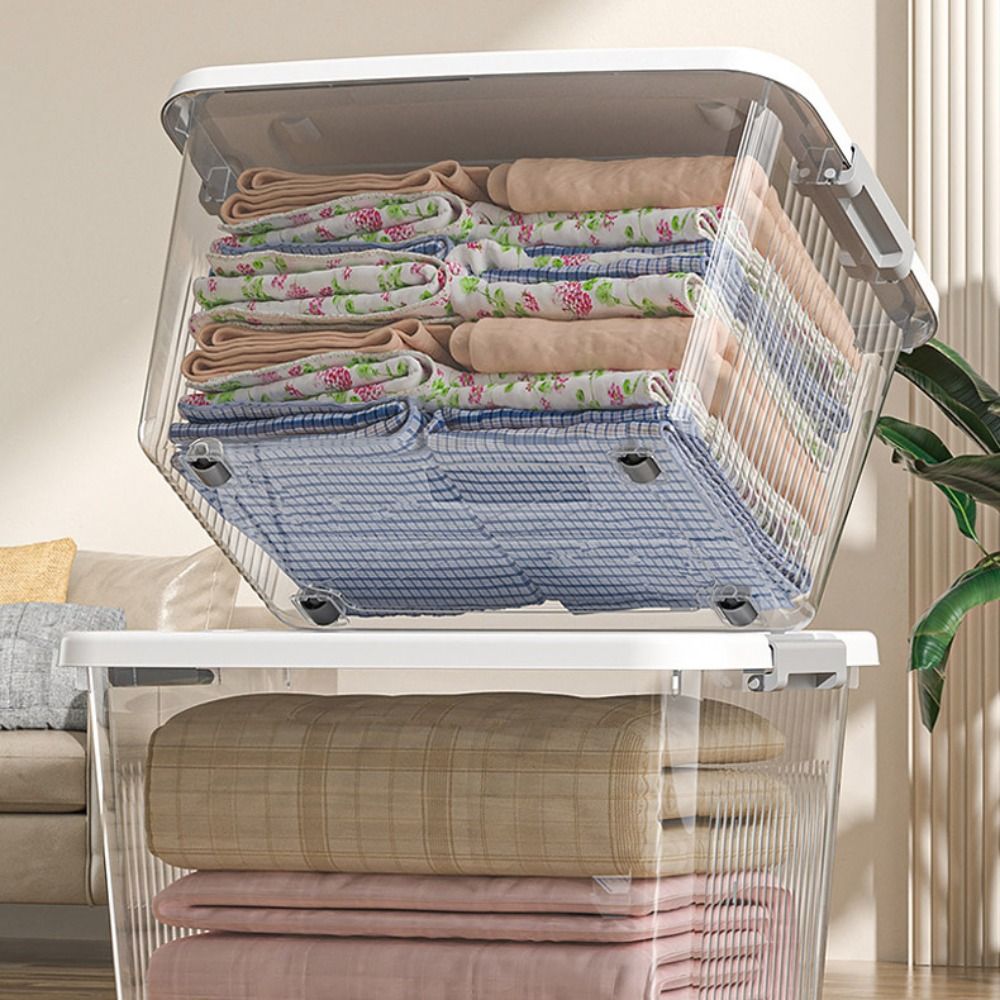 耐久性のある透明な黒色の収納ボックス、蓋付きプラスチックボッ - Smart Garden Storage のレビューと価格