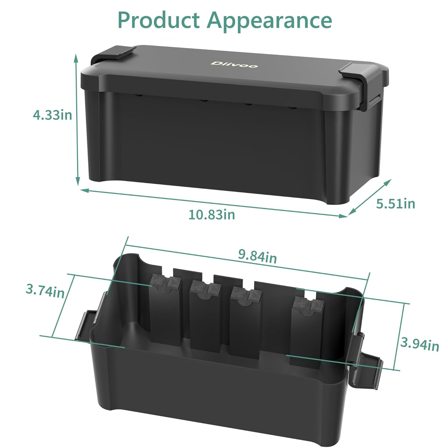 Diivoo 屋外防水電気ボックス屋外ケーブル接続ソケットエ - Smart Garden Storage のレビューと価格