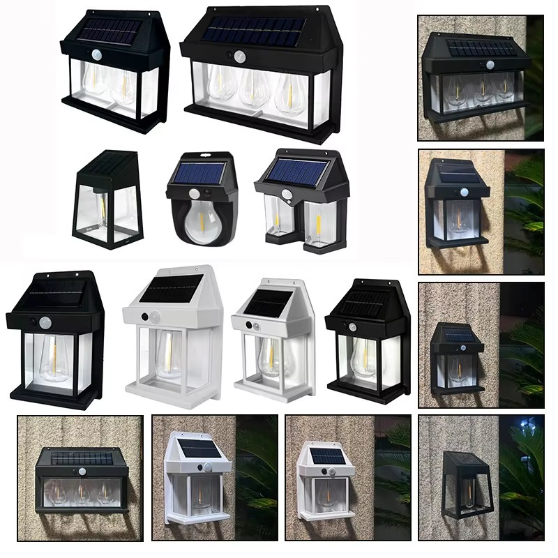 屋外LEDモーションセンサー付きタングステン電球ソーラーウォ - Smart Garden Lanterns のレビューと価格