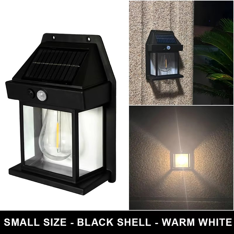 屋外LEDモーションセンサー付きタングステン電球ソーラーウォ - Smart Garden Lanterns のレビューと価格