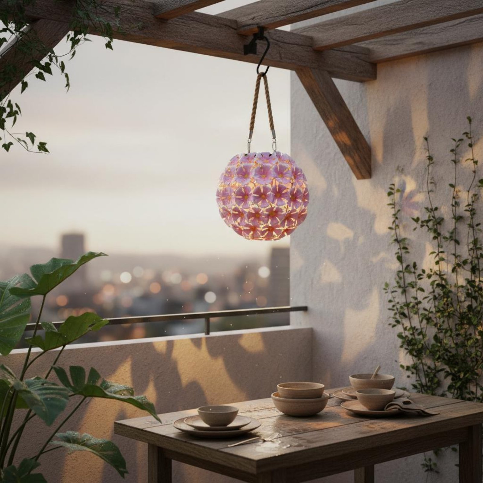 吊り下げ式フラワーランタン ウォームホワイト ソーラーフラワ - Smart Garden Lanterns のレビューと価格