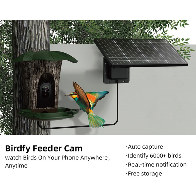 ソーラーAIスマートバードフィーダー 鳥用 屋外 庭 ソーラ - Smart Garden Ai のレビューと価格