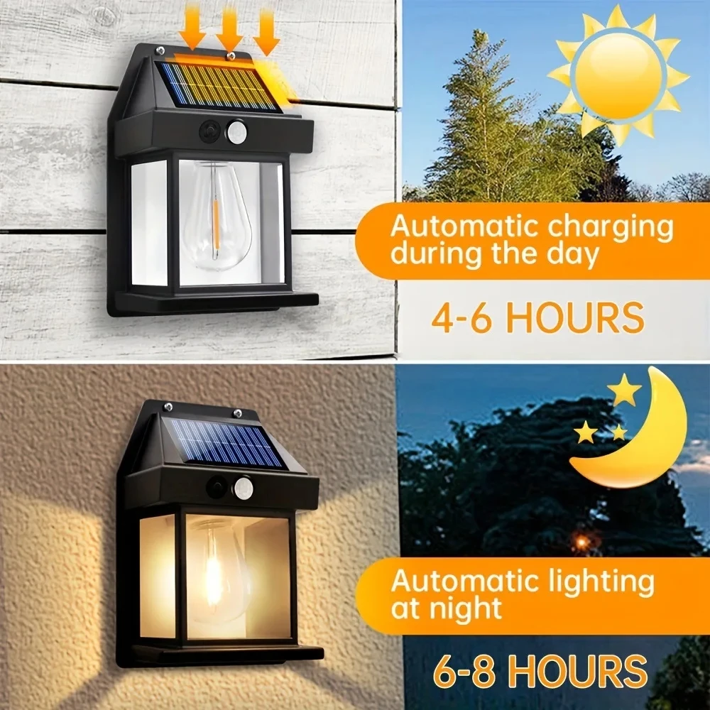 ソーラータングステンナイトランプインテリジェントモーションセ - Smart Garden Lanterns のレビューと価格